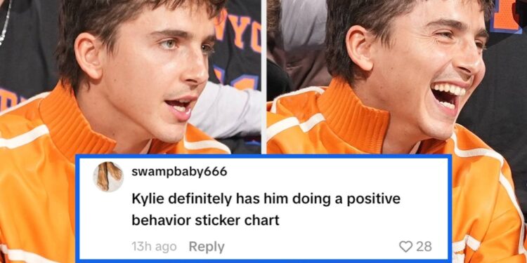 Timothée Chalamet’s Goofy Knicks Celebration Goes Viral