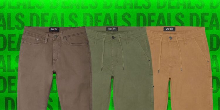 Duer’s Put on-In every single place Pants Are on Sale This Weekend