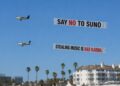 Keep in mind ‘Say No To Suno’? Somebody simply employed a aircraft to fly it over an AI investor summit… that includes Mikey Shulman.