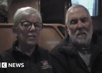 Couple on board yacht describe encounter with Russian warship