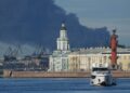 Ukrainian drones strike a St. Petersburg oil terminal forward of Putin go to : NPR