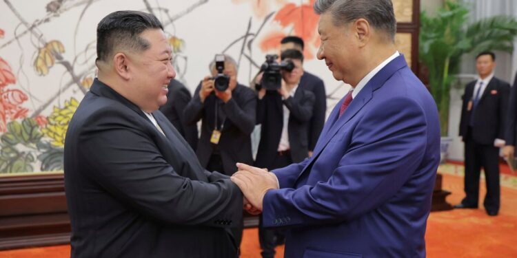 Xi and Kim specific hopes for higher ties between China and North Korea : NPR