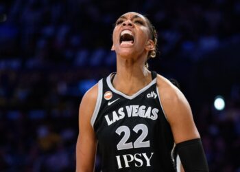 A’ja Wilson shines as Aces beat Sparks