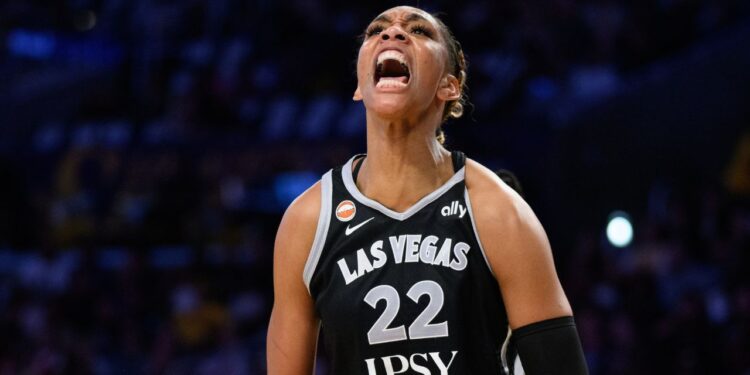 A’ja Wilson shines as Aces beat Sparks