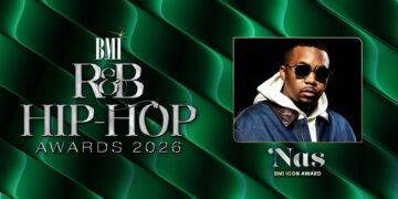 Nas to obtain BMI Icon Award on the 2026 BMI R&B/Hip-Hop Awards