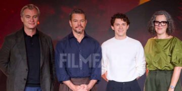 Pics: After A Tea Break, Christopher Nolan, Matt Damon & Tom Holland Head To The Odyssey Premiere