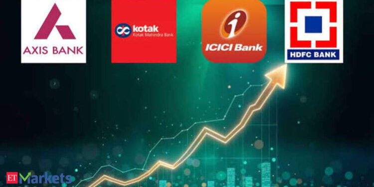 HDFC Financial institution, Axis Financial institution, ICICI, Kotak shares rise as much as 3% forward of Q1 earnings; Nifty Financial institution good points 500 pts. What to anticipate?