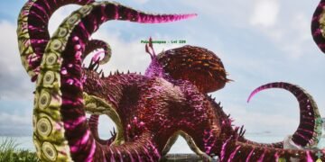 tame Palaeoctopus (Large Squid) in ARK Survival Ascended Genesis 1