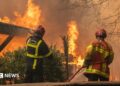 Greater than 300,000 evacuated as wildfires rage in France and Spain