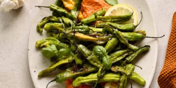 Shishito Peppers with Romesco Are the Greatest Summer season Appetizer