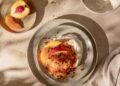Shaved Frozen Peaches and Crea