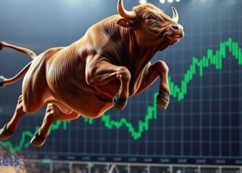 US shares: US market rises as yields ease, Moderna lifts healthcare shares