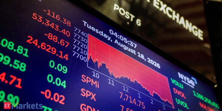 US shares: US market sinks as bond yields rise, Walmart outcomes disappoint