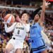 Sky’s DiJonai Carrington ejected for foul on Fever’s Sophie Cunningham