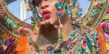 See Masquerade Costume in Barbados