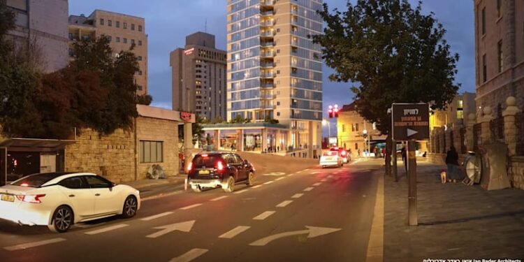 Enavs Agron Tower authorized for Jerusalems Paris Sq.