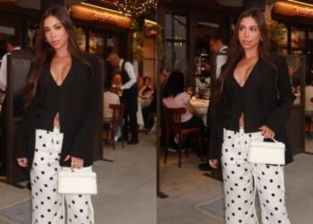 Oswald Peraza’s girlfriend Fabiana Medina dons black bikini, shares romantic mirror selfie with the Angels star