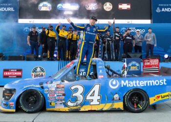Layne Riggs wins NASCAR Truck Sequence race at New Hampshire; Tyler Ankrum hangs onto remaining Chase spot