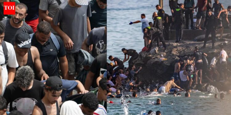 ‘Go that means’: Migrants say Moroccan authorities directed them in direction of Spain’s Ceuta