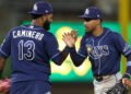 Rays rally to beat Athletics with eight-run eighth inning
