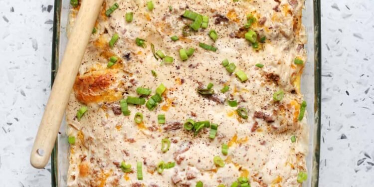 Biscuits and Gravy Casserole – A Stunning Mess