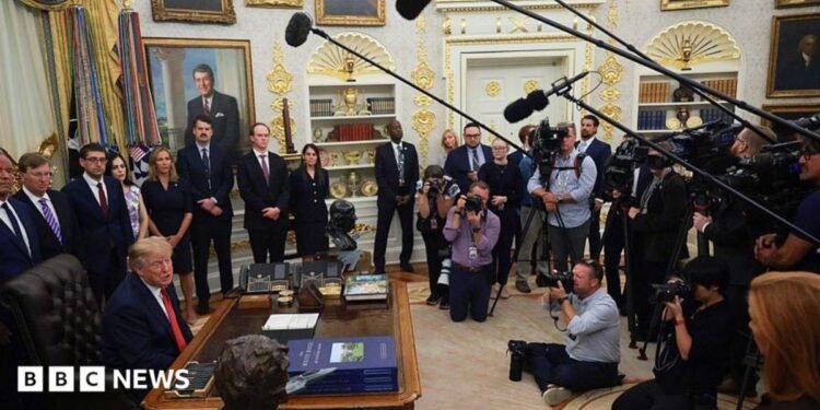 Trump says he’s banning CNN, Politico and MS NOW from White Home