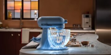 KitchenAid’s New Design Collection Mixer Has a Glass Bowl That Illuminates