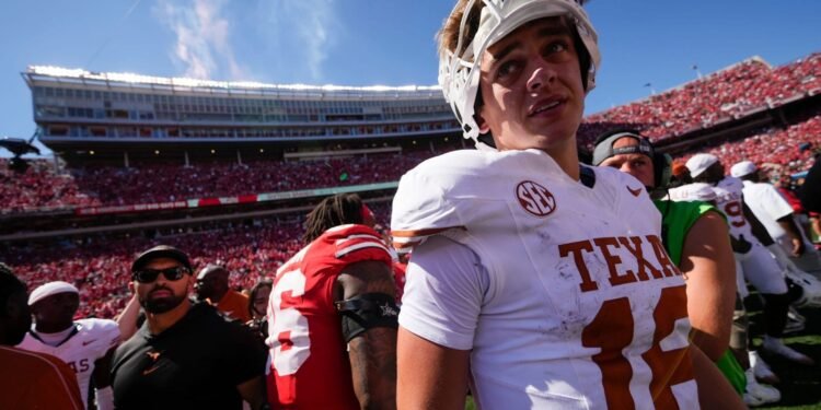 NFL followers mock Arch Manning’s “manufactured pleasure” for Texas vs. Ohio State Week 2 recreation