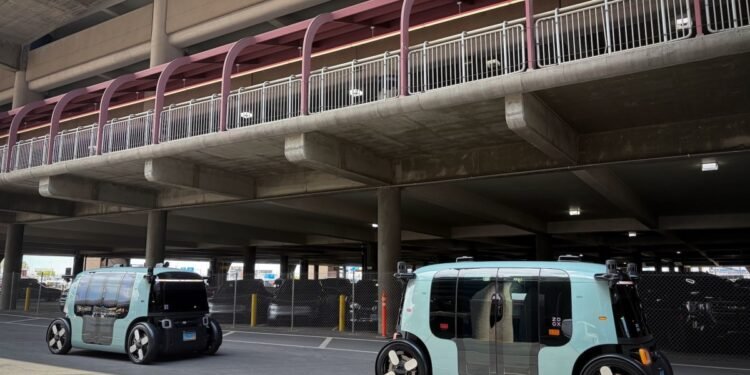 Amazon’s Zoox expands its robotaxi service to Las Vegas airport