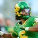 Oregon QB Dante Moore taken off on stretcher after low-cost shot
