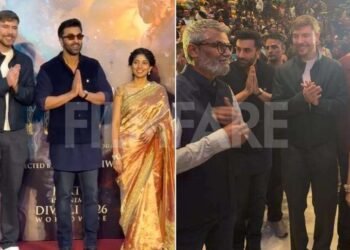 Ranbir Kapoor, Sai Pallavi And MrBeast Pose With Group Ramayana