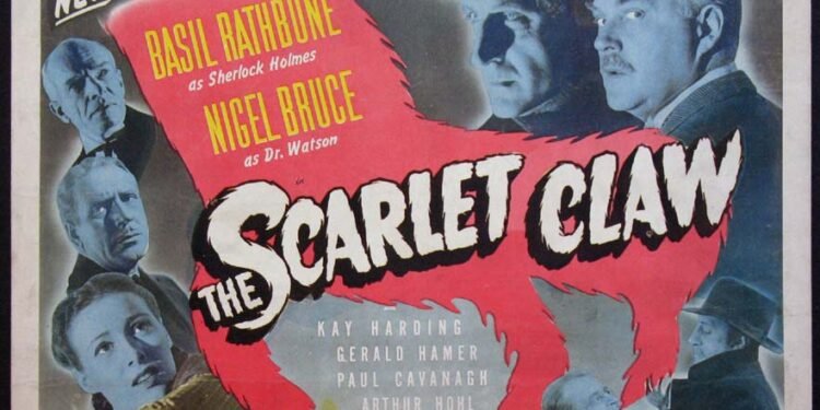 THE SCARLET CLAW Sherlock Holmes horror-tinged basic – free on Plex and YouTube (4K)