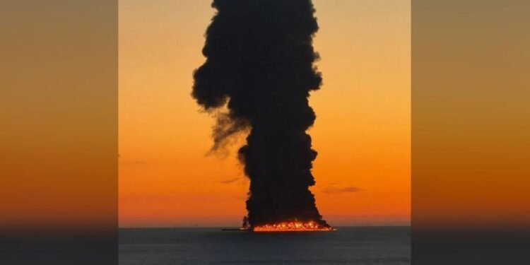 Oil tanker ablaze after sea-drone assault off Russian Black Coastline — RT World Information